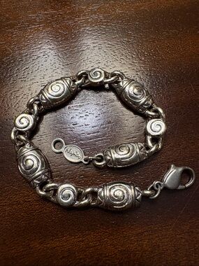 Napier Silver-Tone Spiral Link Bracelet